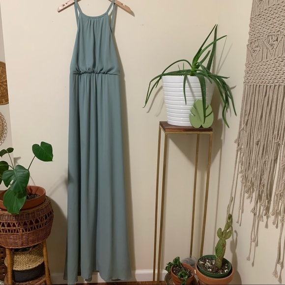 NWT Show Me Your Mumu Amanda Maxi Dress in Silver Sage Crisp sz XXL - Picture 2 of 5